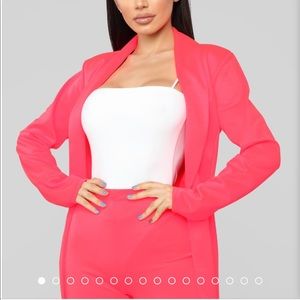 Fashion nova stretchy blazer set